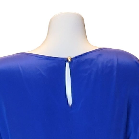 Silk Romper Karina Grimaldi Blue L - Picture 9 of 13